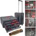 188-Piece Tool Set with Wheels Tool Kit with Rolling Tool Box Four-Layer Tool Kit Toolbox Storage Case with Drawer Complete Household Tool Kit Tool Set for Men Gift on