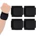 4 Pieces Wrist Wrap Adjustable Wrist Brace Splint Support Wrist Strap Carpal Tunnel Wrist Brace Right and Left Hands Wrist Guard for Men and Women Sports Weightlifting 16.5 x 3.1 Inches