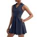 VBARHMQRT Blue Velvet Dress Women s Tennis Skirt with Built in Shorts Dress with 4 Pockets and Sleeveless Exercise. Holiday Dress Floral Prom Dress