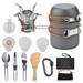 Tomshine Portable Picnic Cookware Set Alumina Pot Set Camping Hiking Cookware Kit Travel Cooking Accessory for Camping and Hiking Trips