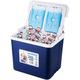 Insulated Portable Cooler 11/17/28 Qt Lightweight Ice Chest Box 3 Days Ice Cooler Hard Cooler for BBQ Beach Camping Picnic