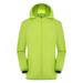 AZZAKVG Women Solid Rain Jacket Outdoor Plus Size Hooded Windproof Loose Coat Water Proof Raglan Cuff Storage Bag