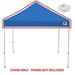 King Canopy INAT8BL 8 x 8 ft. Universal Instant Pop-Up Replacement Cover with Hook & Loop Inside Perimeter Valance Blue