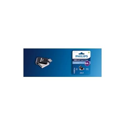 Philips FM64FD70B/00 USB-Stick 64 GB USB Typ-A 2.0 Schwarz