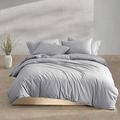 Calvin Klein Washed Percale 3 Piece Duvet Cover Set, Queen