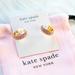 Kate Spade Jewelry | Kate Spade Brilliant Statements Pave Mini Huggie Hoop Earrings In Pink | Color: Gold/Pink | Size: Os
