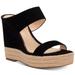 Jessica Simpson Shoes | Jessica Simpson Siera Suede Rope Wedges Nwob New Never Worn Size 6 | Color: Black/Tan | Size: 6