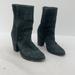 Free People Shoes | Free People Black Suede Biker Boots - Women's Size 7 Eu 38 | Color: Black | Size: 7