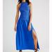 Free People Dresses | Free People Beach Blue Maxi Dress Size Large Comfy Casual Dress | Color: Blue | Size: L