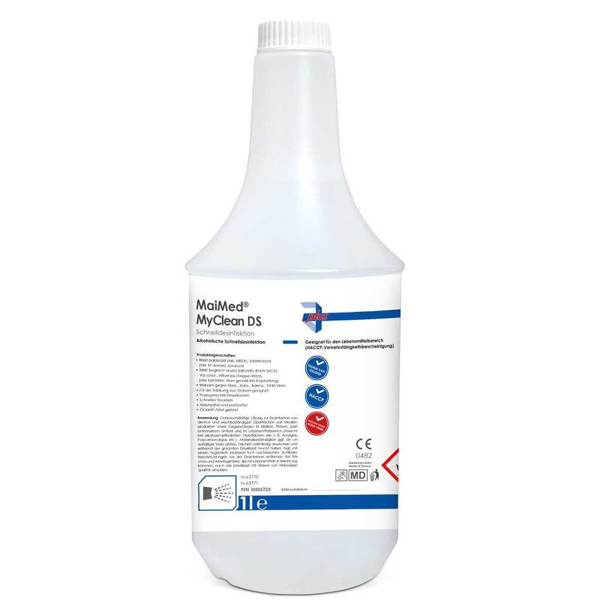 MaiMed MyClean DS - Schnelldesinfektionsmittel - 12 x 1L - Desinfektionsmittel Image