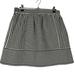 Madewell Skirts | Madewell Ponte Swivel Mini Black And White Striped Skirt 6 | Color: Black/White | Size: 6