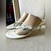 Coach Shoes | Coach Leather Kitten Heel Sandals | Color: Silver/White | Size: 11