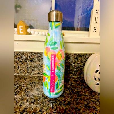 Lilly Pulitzer Other | Limited Edition, Starbucks And Lilly, Pulitzer Swell Bottle | Color: Blue/Pink | Size: Os