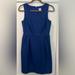 J. Crew Dresses | J.Crew Factory Dark Blue Wool Blend Sleeveless Dress Size 4 | Color: Blue | Size: 4