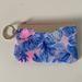 Lilly Pulitzer Bags | Lily Pulitzer Key Chain Cardholder Small Wallet | Color: Blue/Gold | Size: Os