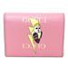 Gucci Bags | Gucci Bananya Card Case Wallet Metal Leather Bifold 701009 Pink Gold Hardware | Color: Pink | Size: Os