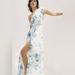 Anthropologie Dresses | Anthropologie Yumi Kim | Love Always One Shoulder Maxi Dress | Size 0 | Color: Blue/White | Size: 0