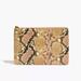 Madewell Bags | Madewell Snake Reptile Leather Embossed Pouch Clutch Wallet Nwt | Color: Black/Tan | Size: Os