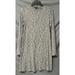 American Eagle Outfitters Dresses | American Eagle Outfitters Womens Xl Gray White Striped Sweater Dress Long Sleeve | Color: Gray/White | Size: Xl