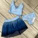 Disney Swim | Frozen Swimsuit 3 Pieces | Color: Blue/Silver | Size: 4tg