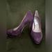 Michael Kors Shoes | Michael Kors Purple Heels, Size 10, Some Signs Of Wear Noted In The Photos | Color: Purple | Size: 10