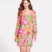 Lilly Pulitzer Dresses | Lilly Pulitzer Long Sleeve Silk Carleigh Tunic Dress In Multi Lulu | Color: Green/Pink | Size: 00