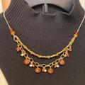 Nine West Jewelry | Beaded Necklace | Color: Orange/White | Size: Os