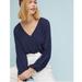 Anthropologie Tops | Anthropologie Maeve Polka Dot Pernille Tie-Sleeve Blouse | Color: Blue/White | Size: L