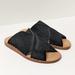 Free People Shoes | Free People Emelia Slip-On Sandals, Black Leather, Women's 37 Eu (Us 7) | Color: Black | Size: 7