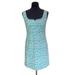 Lilly Pulitzer Dresses | Lily Pulitzer Summer Dress Sz 2 Sleeveless Square Neck Zipper On The Back Lining | Color: Blue/Green | Size: 2