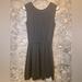 Athleta Dresses | Athleta Black Peplum A-Line Stretchy Waist Flowly Casual Dress Xxs | Color: Black | Size: Xxs