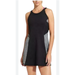 Athleta Dresses | Athleta Running Wild Tennis Dress Womens L Large Black Gray Mesh Panel Athletic | Color: Black/Gray | Size: L