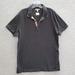 Burberry Shirts | Burberry Brit Men Polo Shirt Xl Black Fitted Slim Fit Short Sleeve Collar | Color: Black | Size: Xl