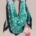 Kate Spade Accessories | Kate Spade New York Bright Bloom Diamond 100% Silk Scarf 40"X 15" Nwt | Color: Green/White | Size: Os