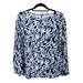 Lilly Pulitzer Tops | Lilly Pulitzer Karessa Upf 50+ Long Sleeve Top Low Tide Navy Flocking Paradise | Color: Blue/White | Size: S