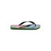 Havaianas Flip Flops: Green Tropical Shoes - Women's Size 4