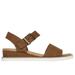 Skechers Women's BOBS Desert Kiss - Serendipitous Sandals | Size 10.0 | Chestnut | Textile | Vegan | Machine Washable