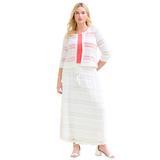 Plus Size Women's Lace Bolero Cardigan by Roaman's in White (Size 26/28)