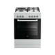 Cuisinière 60 x 60 x 85 cm Blanc 3 Gaz + 1 Electrique Type de f Beko FSE63120DWCS