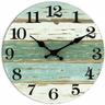 Horloge Horloge murale 25 cm gris bleu – Horloge murale silencieuse sans tic-tac à piles, horloge à