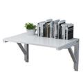 ELzEy Wall Mounted Floating Folding Table,Folding Laptop DeskWall-Mount Writing DeskWall Mounted Desk For Home, Office, Small Spaces,B-80 * 50cm Full moon