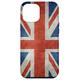 Hülle für iPhone 14 Plus UK Union Jack Flagge Grungy Style