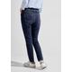 Gerade Jeans CECIL Gr. 28, Länge 28, blau (mid blue used wash) Damen Jeans Gerade 5-Pocket-Style