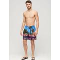 Badeshorts SUPERDRY "SD-PHOTOGRAPHIC 17" SWIM SHORT" Gr. XL, N-Gr, blau (palm blue) Herren Badehosen Herrenbademode