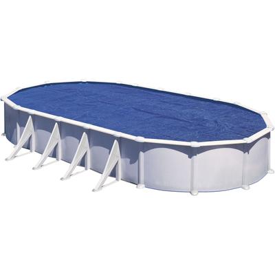Pool-Abdeckplane GRE "Sommerabdeckplane", blau, B:370cm L:605cm, Polyethylen (PE), Planen, für Stahlwandpools