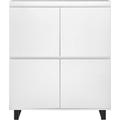 Highboard MCA FURNITURE "AUSTIN Highboard" Sideboards Gr. B/H/T: 111 cm x 130 cm x 40 cm, weiß (modern white) Highboards