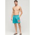 Badehose SUPERDRY "SD-SPORTSWEAR LOGO 17" SWIMSHORT" Gr. M, N-Gr, blau (beach blue) Herren Badehosen Herrenbademode