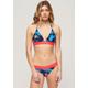 Triangel-Bikini-Top SUPERDRY "LOGO TRIANGLE BIKINI TOP" Gr. XS, N-Gr, blau (navy paradise) Damen Bikini-Oberteile Ocean Blue