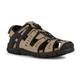 Sandale GEOX "UOMO SANDAL STRADA C" Gr. 39, schwarz (helltaupe, schwarz) Herren Schuhe Stoffschuhe