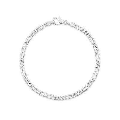 Armband FIRETTI "Schmuck Geschenk Silber 925 Armschmuck Armkette Figarokette" Gr. 19, silber (silberfarben), Armbänder, Herren, 19, Silber 925 (Sterlingsilber), Made in Germany Image